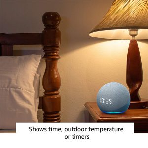 4hr1knO2 AMAZON ECHO DOT 4TH GENERATION CLOCK WHITE BLUETOOTH SPEAKER 02 phonewale online buy at lowest price