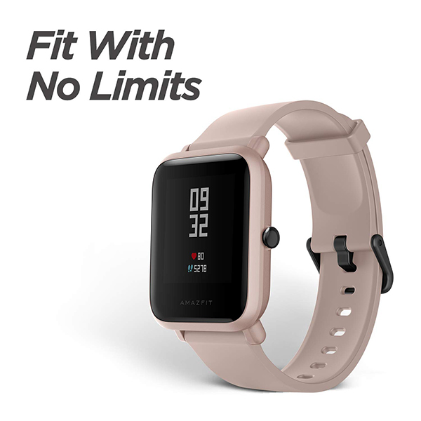 Amazfit Bip Lite Pink Smart Watch buy online offlice lowest price ahmedabad vadodara gondal disa surat rajkot vapi palanpur gujrat india 1