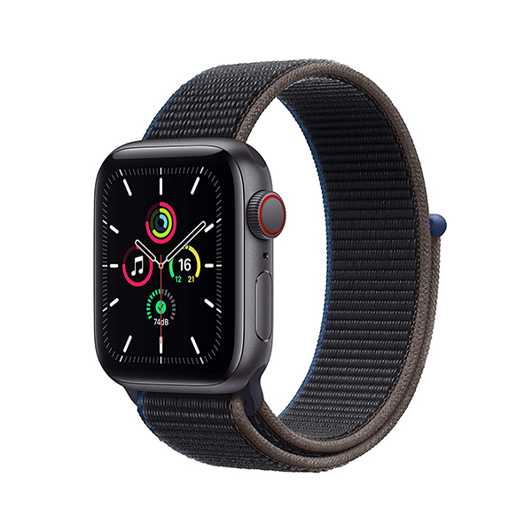 Apple Watch SE GPS Cellular 40mm Space Gray Aluminium Case with Charcoal Sport Loop 01 phonewale