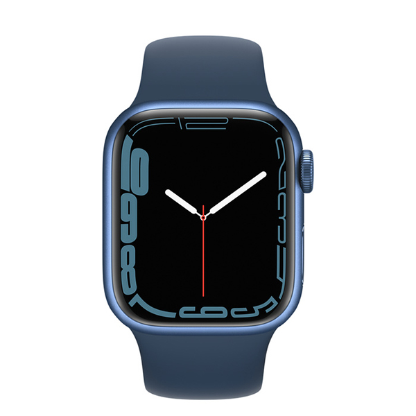 Apple Watch Series 7 GPS 41mm Blue Aluminium Case with Abyss Blue Sport Band Regular 02 phonewale