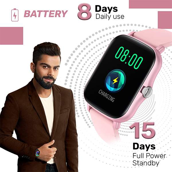 Fire Bolt Bsw002 Pink Smart Watch 03 gujarat india ahamedabad surat valsad vapi mehsana palanpur rajkot buy online at lowest price