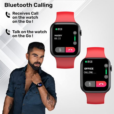 Fire Bolt Bsw005 Bt Calling Red Smart Watch 02 gujarat india ahamedabad surat valsad vapi mehsana palanpur rajkot buy online at lowest price