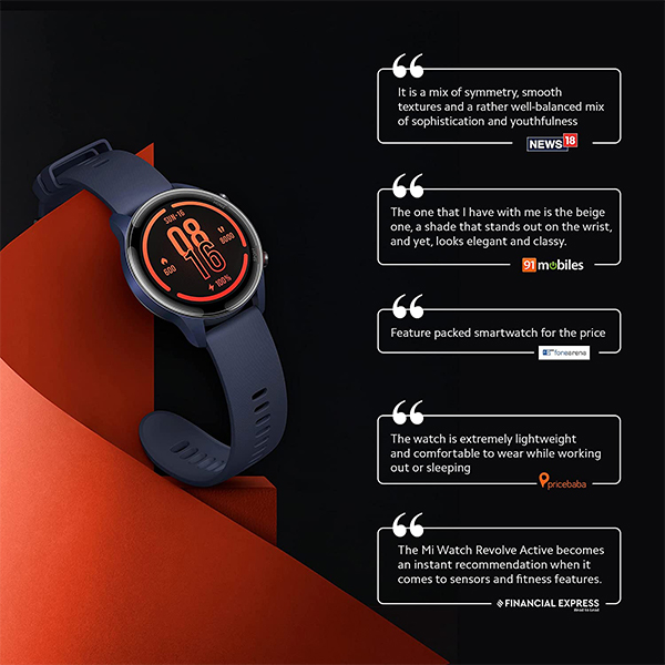 Mi Watch Revolve Active Black Smart Watch 04 gujarat india ahamedabad surat valsad vapi mehsana palanpur rajkot buy online at lowest price