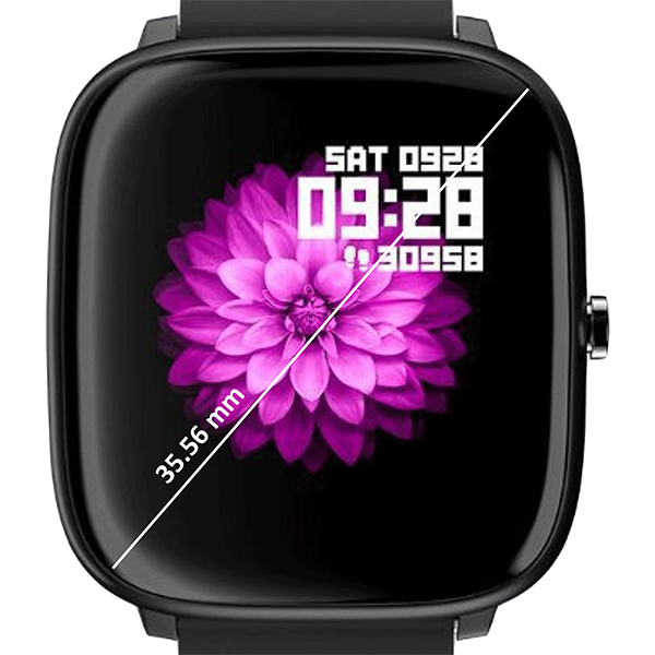 Noise Colorfit Qube Black Smart Watch 03 gujarat india ahmedabad surat valsad vapi mehsana palanpur rajkot buy online at lowest price