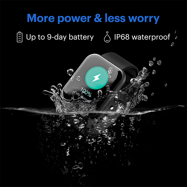 Noise Colorfit Ultra Black Smart Watch 04 gujarat india ahmedabad surat valsad vapi mehsana palanpur rajkot buy online at lowest price