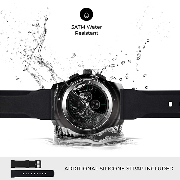 Noise Fit Fusion Black Hybrid Smart Watch 04 gujarat india ahmedabad surat valsad vapi mehsana palanpur rajkot buy online at lowest price