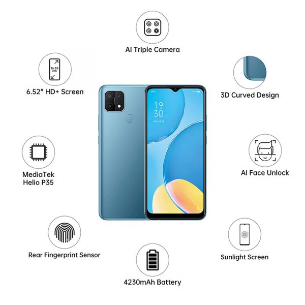 Oppo A15 BLUE RIGHT phonewale ahmedabad android phone online lowest price ahmdeabad surat baroda gujarat rajkot palanpur navasri india
