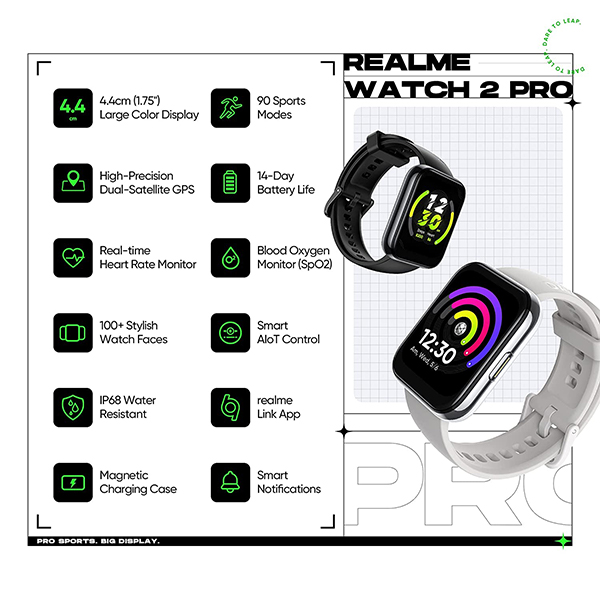 Realme Watch 2 Pro Rma2006 Space Grey Smart Watch 03 gujarat india ahmedabad surat valsad vapi mehsana palanpur rajkot buy online at lowest price