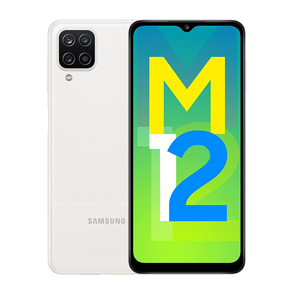 Samsung M12 White phonewale ahmedabad android phone online lowest price ahmdeabad surat baroda gujarat rajkot palanpur navasri india 1