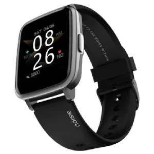 Noise ColorFit Beat Smartwatch Black Strap Free Size4
